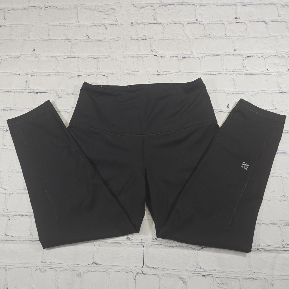 Victorias Secret VSX Sport Leggings Med Black High Rise Cropped Athletic Pants - Picture 7 of 9